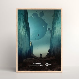 Starfield Poster [ Physischer Druck | Spiel Wandkunst | Poster Kunst | Druck Geschenk | Wandposter | Videospiel | PC-Gaming-Einstellungen | Gamer Print ]