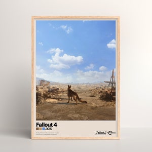 Fallout 4 Poster [Physischer Druck | Spiel Wandkunst | Poster Kunstdruck | Poster Geschenk | Videospiel | PC Gaming Einrichtung]