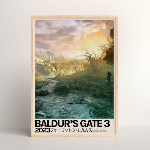 Baldur's Gate 3 Poster [Stampa fisica / Game Wall Art / Poster Art Print / Poster Gift / Wall Poster / Video Game / PC Gaming Setup]