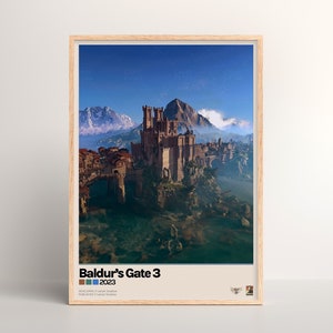 Baldur's Gate 3 Poster [Physischer Druck | Spiel Wandkunst | Poster Kunstdruck | Poster Geschenk | Wandposter | Videospiel | PC Gaming Einrichtung]