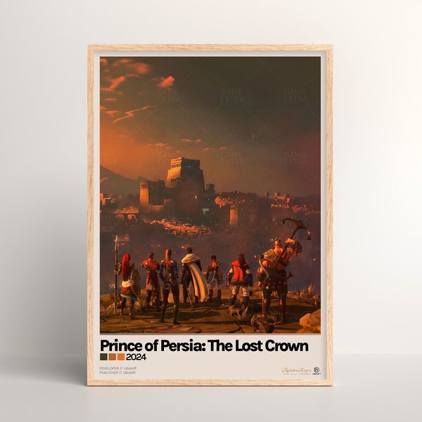 Prince of Persia Poster [ Light & Dark Mode | Minimalist | Physical Print | Video Game Art | Print Gift | Wall Poster | PC Gaming Setup ]