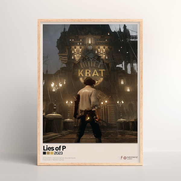 Lies of P Poster [ Physischer Druck | Spiel Wandkunst | Poster Kunstdruck | Poster Geschenk | Videospiel | PC Gaming Einrichtung]