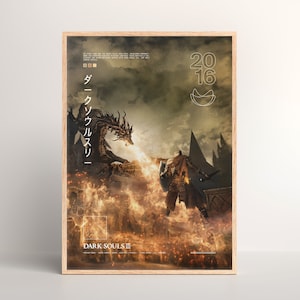 Dark Souls III Poster [Physischer Druck | Spiel Wandkunst | Poster Kunstdruck | Poster Geschenk | Wandposter | Videospiel | PC Gaming Einrichtung]