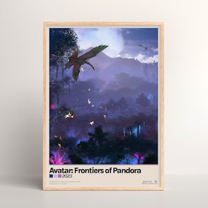 Avatar: Frontiers of Pandora Poster [ Physischer Druck | Spiel Wandkunst | Poster Kunstdruck | Poster Geschenk | Videospiel | PC Gaming Einrichtung]