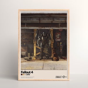 Fallout 4 Poster [Physischer Druck | Spiel Wandkunst | Poster Kunstdruck | Poster Geschenk | Videospiel | PC Gaming Einrichtung]