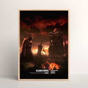 Elden Ring Poster [ Physischer Druck | Spiel Wandkunst | Poster Kunstdruck | Poster Geschenk | Wandposter | Videospiel | PC Gaming Einrichtung]