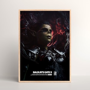 Baldur&#39;s Gate 3 Poster [ Physical Print | Game Wall Art | Poster Art Print | Poster Gift | Wall Poster | Video Game | PC Gaming Setup ]