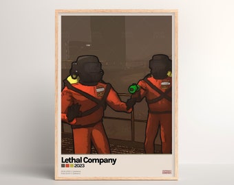 Lethal Company Poster [ Physical Print | Game Wall Art | Poster Art Print | Poster Gift | Video Game | PC Gaming Setup | Game Room ]