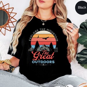 Mountain Explorer Comfort Colors T-shirt, Nature Lover Tee, Outdoor Adventure Shirt, Hiking Apparel, Adventure Seeker Top
