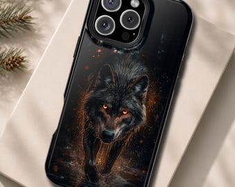 Wolf Phone Case – Dark Wildlife Cover for iPhone, Samsung