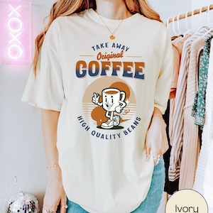 Unisex Comfort Colors Funny Coffee Lover Shirt ,Take Away Original Coffee T-Shirt,Coffee Addict Shirt,Coffee Person Tee, Coffee Person Gift