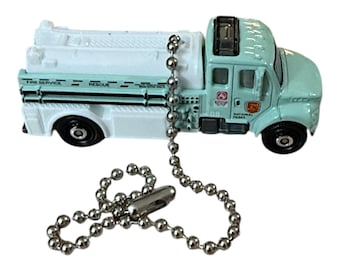 Fire Truck - Fire Engine  Diecast Ceiling Fan Light Chain Pull Ornament *choose color*