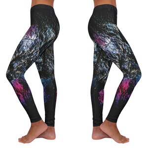Women s Spandex Leggings Workout Fitness Yoga Pants Graffiti Style Activewear for Women Colorful Design Gym Fashion Etsy