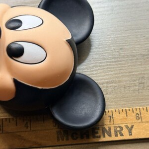 Vintage Shelcore Disney Mickey Mouse Vinyl Plastic Squeak Toy Figure image 11