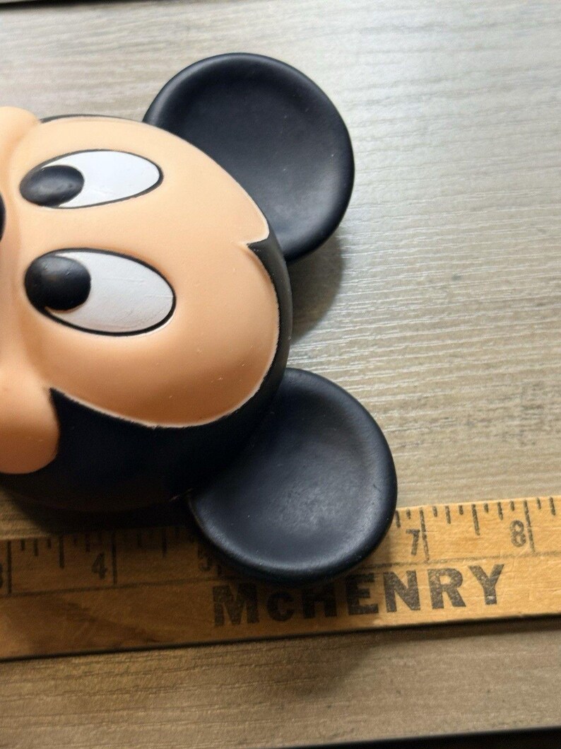 Vintage Shelcore Disney Mickey Mouse Vinyl Plastic Squeak Toy Figure image 11