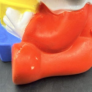 Vintage Shelcore Disney Mickey Mouse Vinyl Plastic Squeak Toy Figure image 6