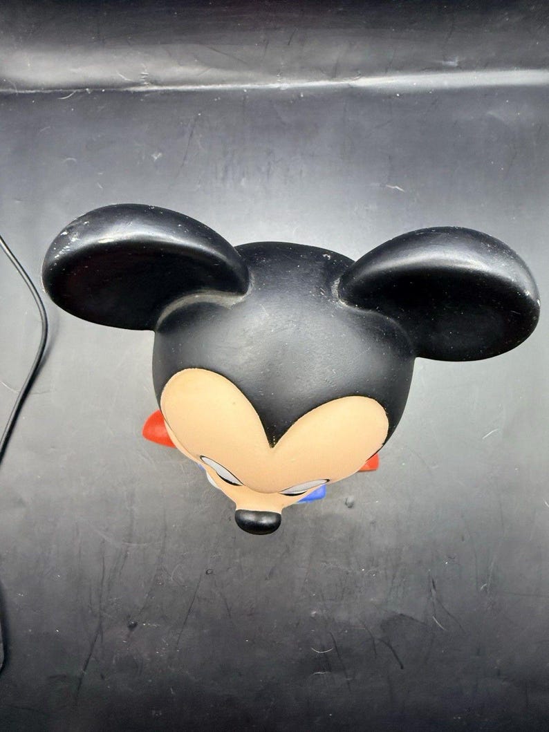 Vintage Shelcore Disney Mickey Mouse Vinyl Plastic Squeak Toy Figure image 8