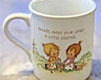 Vintage Sanrio Mug and Saucer Betsey Charmer Hallmark Cards Inc