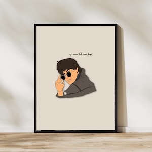 Shah Rukh Khan-poster filmposter SRK, King Khan, Indiase Hindi filmkunst aan de muur, modern, eenvoudig, minimaal, Raj-naam toh suna hoga Bollywood