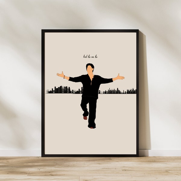 Bollywood Poster Film Poster Shah Rukh Khan, SRK, King Khan, Indian Hindi Movie Wall Art, Modern, Simple, Minimal