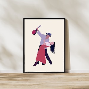 Bollywood Poster Film Poster Dilwale Dulhania Le Jayenge, Shah Rukh Khan, Kajol, Indian Hindi Movie Wall Art, Modern, Simple, Minimal