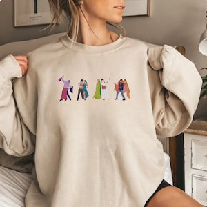 Shah Rukh Khan Kajol uniseks sweatshirt met ronde hals, SRK, King Khan, Indiase Hindi filmmerchandise, modern, eenvoudig, minimaal Bollywood