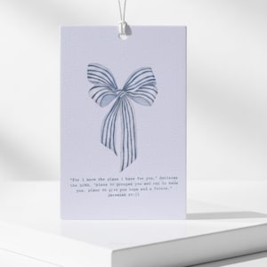 Jeremiah 29:11 Car Air Freshener | Blue Bow Christian Coquette