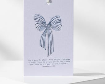 Jeremiah 29:11 Car Air Freshener | Blue Bow Christian Coquette