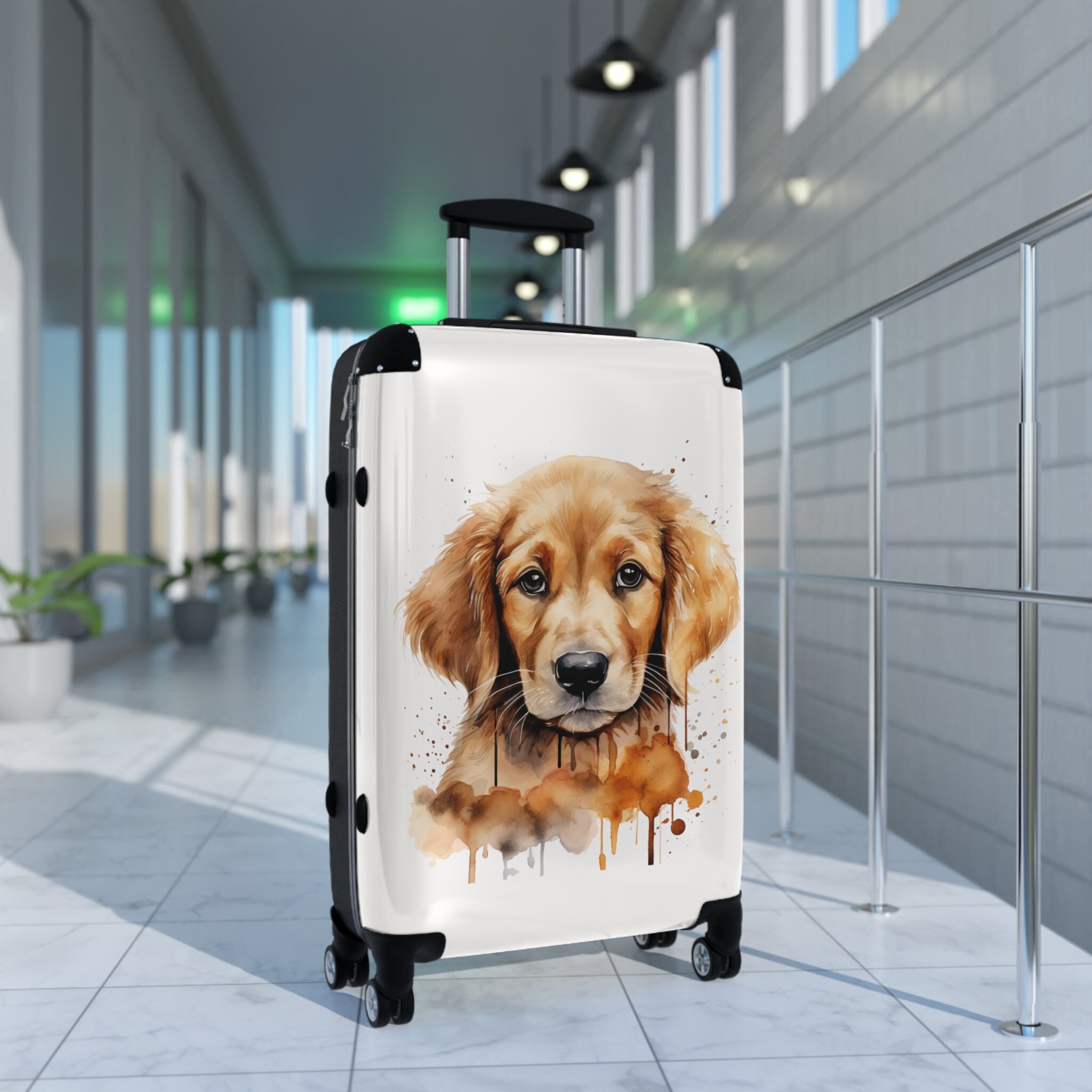 Puppy Dog Lover Expandable ABS Hard shell Spinner Luggage Set With Safety Lock. A Perfect Accessory for Your Holiday Travels. Etsy