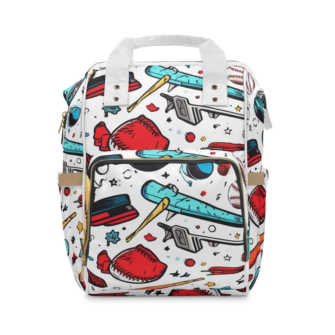 Baseball Diaper Bag Backpack Nappy Bag Baby Shower Gift Etsy