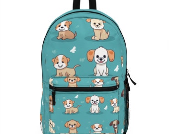 Cute Puppy Backpack | heavy Duty but Lightweight | Waterproof with Adjustable Shoulder Straps.