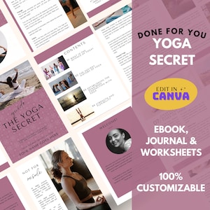 The Yoga Secret for Beginners Done For You Coaching Program for Yoga Coaches, Health Coach, Spiritual Coach, Wellness Coach | Yoga ebook