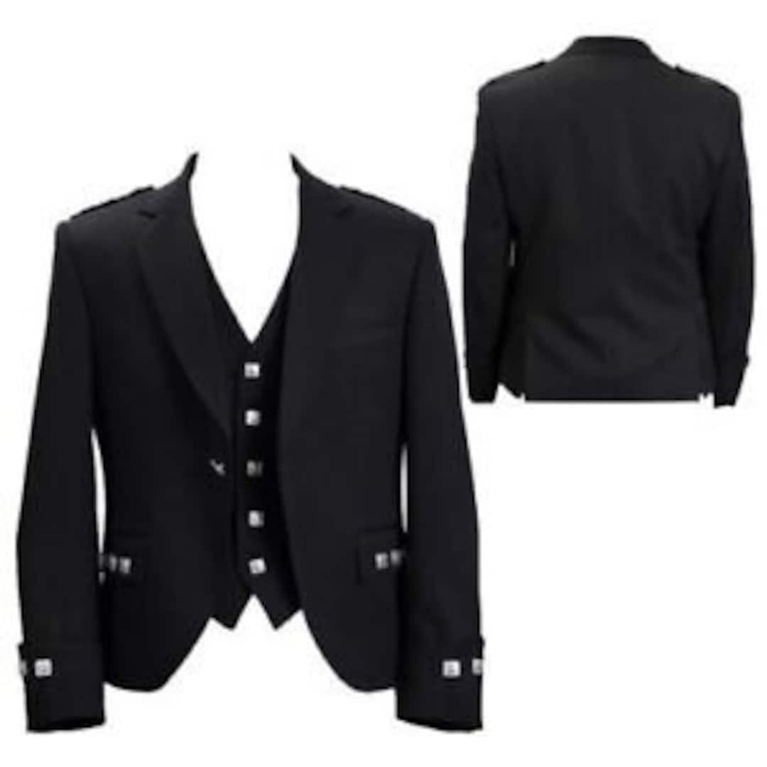 Highland Argyle Jacket & Waistcoat/vest Black Argyle Kilt Etsy