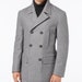 Men's Wool Double Breasted Pea Coat Jacket Military Grey - Etsy