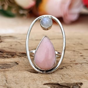 Pink Opal Ring ~ Gemstone Ring ~ 925 Sterling Silver Ring ~Amazing Opal Ring ~ Handmade Ring ~Designer Ring ~ Women Ring ~ Anniversary Ring