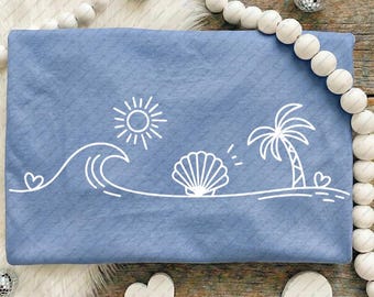 Palm Beach svg, Summer Coastal svg, Nautical svg, Ocean svg, Handrawn doodle, svg Cricut, Summer Cut Files, Beach Life, Summer Line Art svg