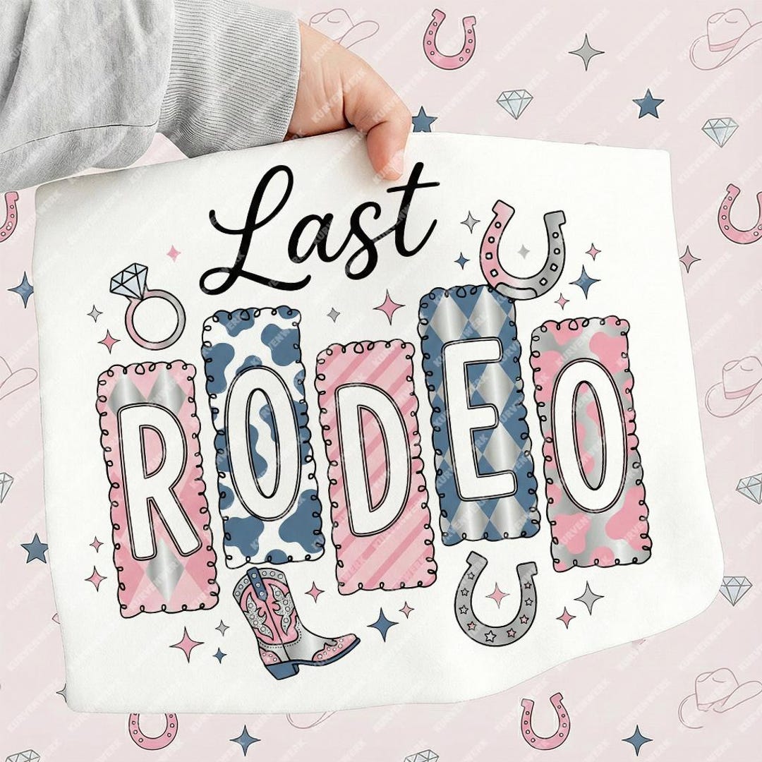 Last Rodeo SVG Bachelorette Party Shirt Design Nashville Bride Cowgirl ...