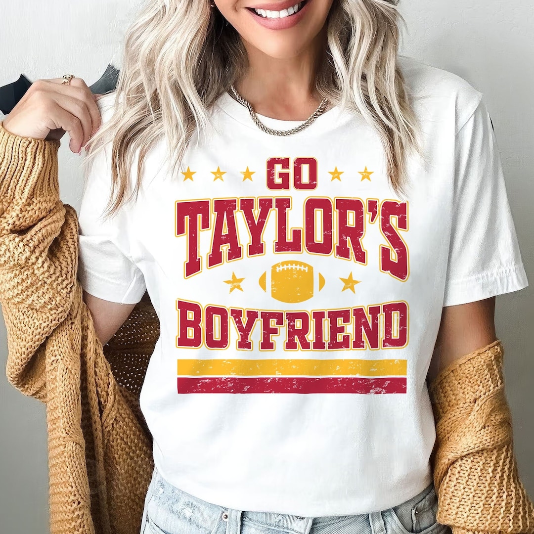Go Taylors Boyfriend Shirt Swift Kelce Shirt Vintage Swift Etsy