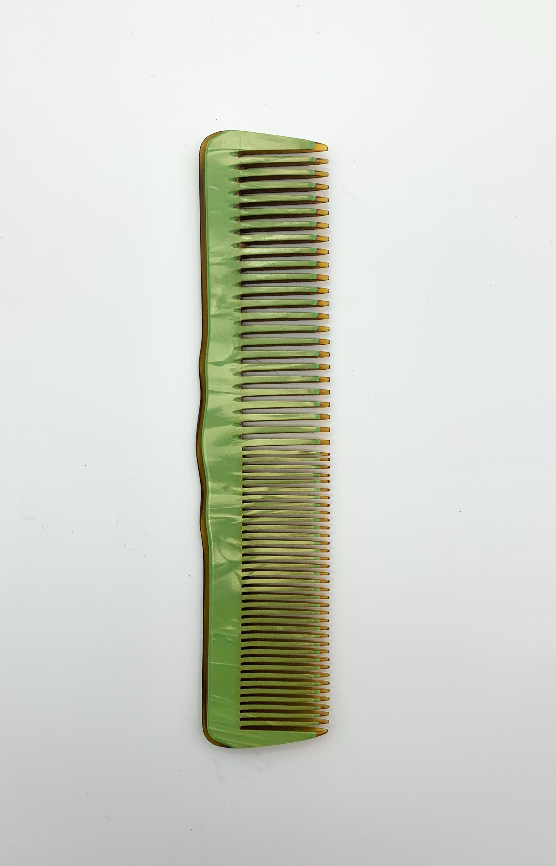 Antique Green Rhinestone Bakelite Hair Comb Bakelite Hair Clip - Etsy main image 2