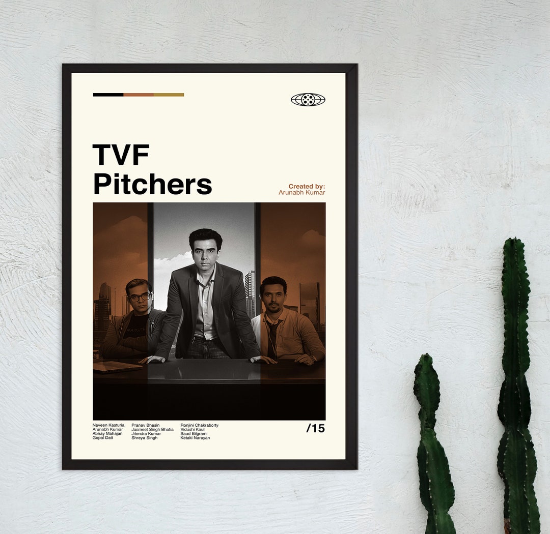 Tvf Pitchers Poster Retro Movie Poster Abstract Poster - Etsy