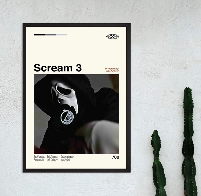 Scream 3 Poster Scream Wall Art Movie Poster Minimalist Etsy