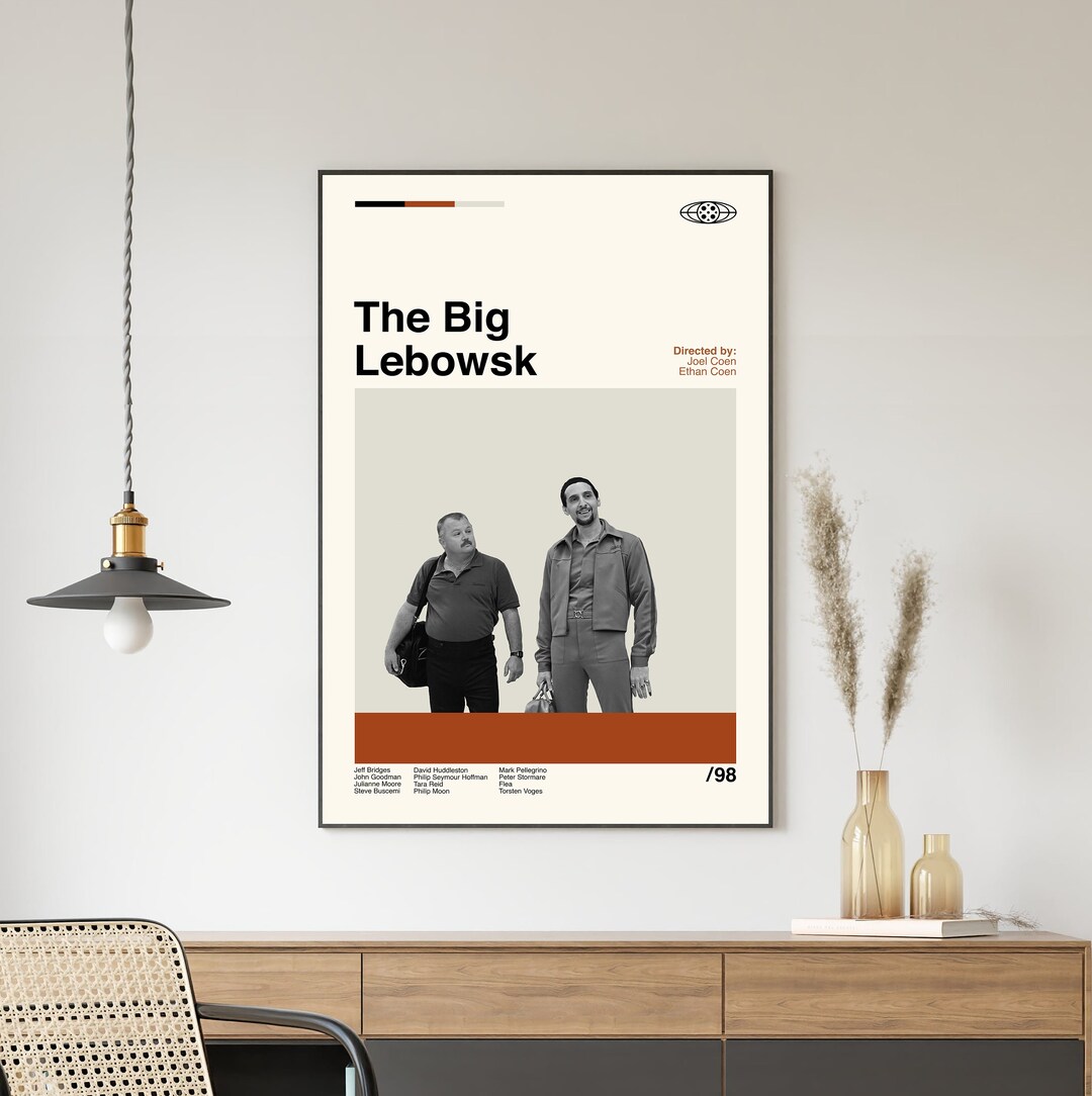 Laffiche du film Big Lebowski, The Big Lebowski Print, Wall Art, Film