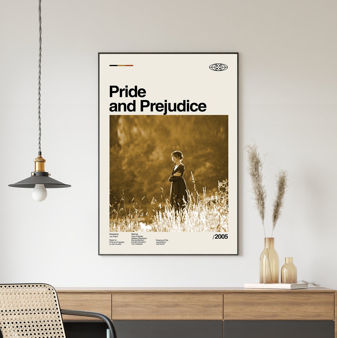 Affiche du film Orgueils et préjugés, impression et de préjugés, film minimaliste