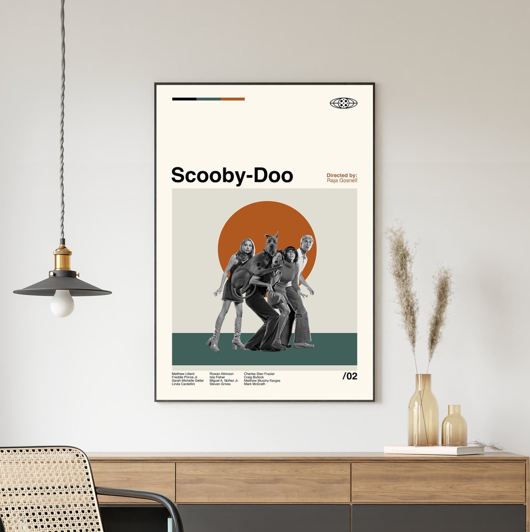 Scooby Doo Poster, Scooby Doo Print, Custom Poster, Vintage Inspired Poster, Vintage Poster ...