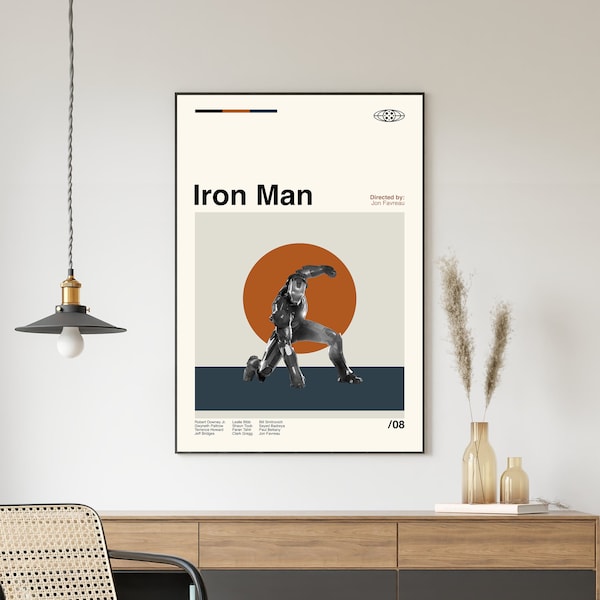 Iron Man Poster, Iron Man Print, Movie Poster, Minimalist Poster, Minimalist Wall Art, Home Decor, Custom Poster, Wall Art Print