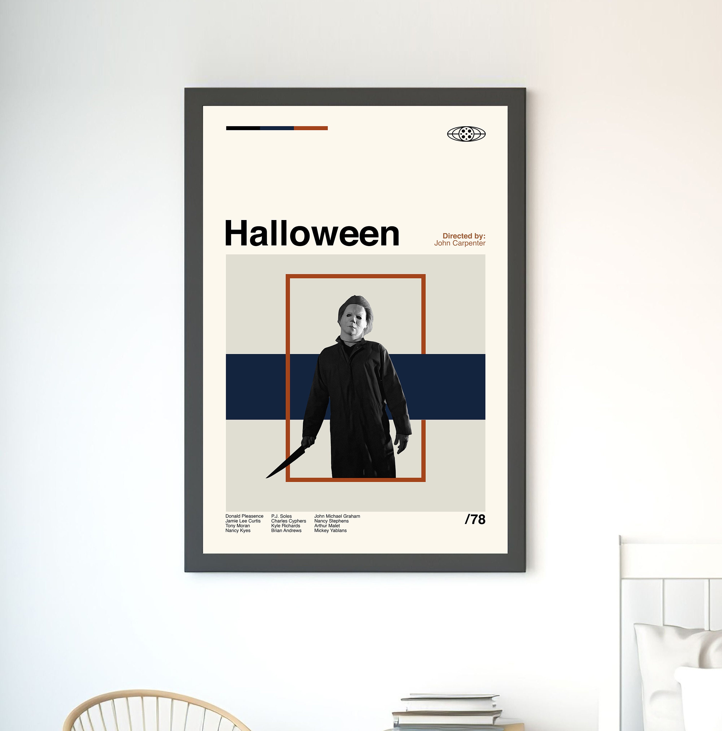Halloween Poster, Halloween Print, Minimalist Movie