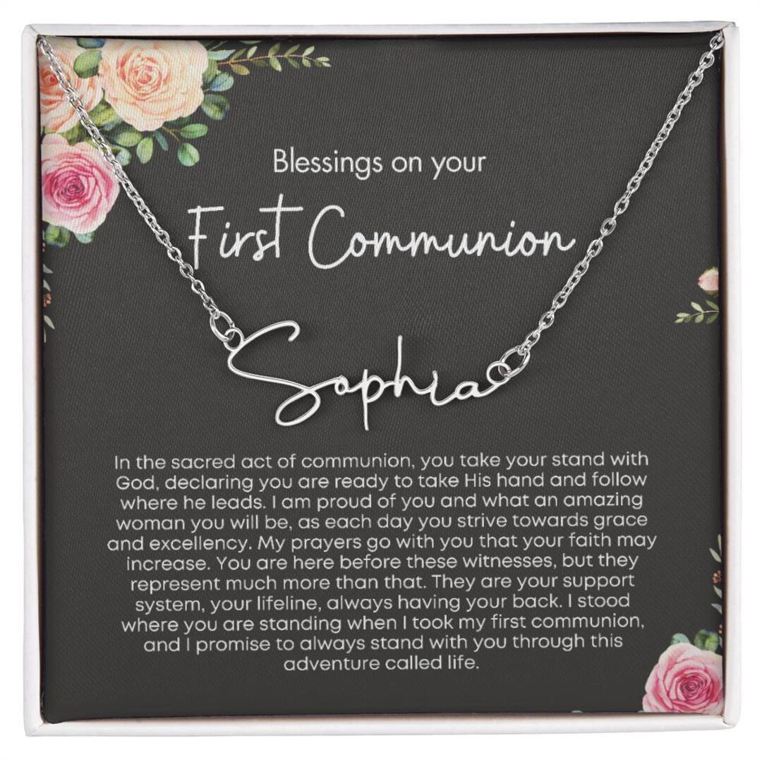 Personalized first holy communion gifts for girls first communion