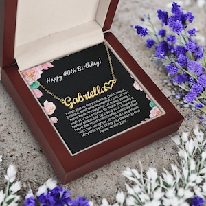 Personalized 40th Birthday Gifts for Women, 40th Birthday Gift for 40 year old Woman, 40 and Fabulous gift for her,  Fortieth Birthday Gift