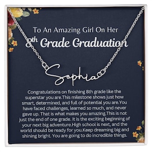 what to write in 8th grade graduation card on June 25th The inside of this card reads 8th Grade Graduation Card for