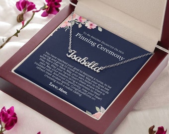 Personalized Name Necklace • Nurse Graduation Gift, RN LPN